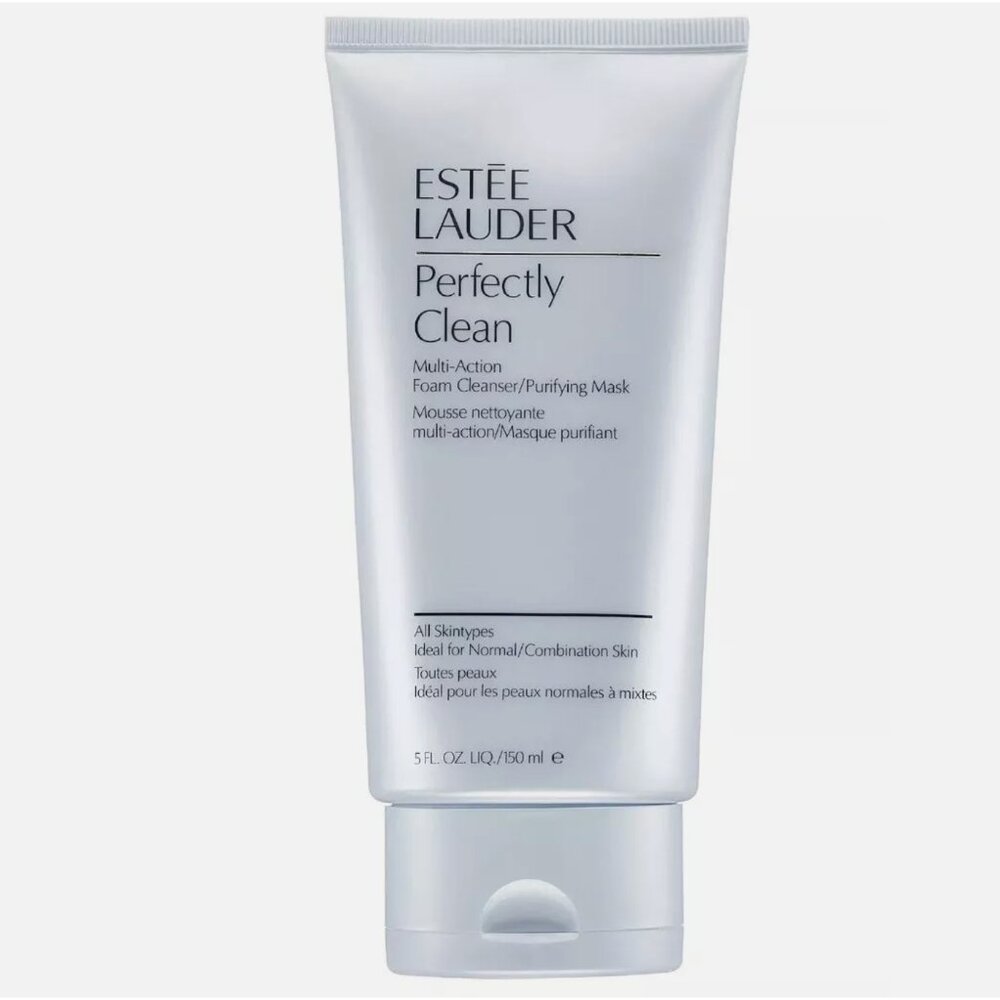 NEW Estee Lauder Perfectly Clean Multi-Action Foam Cleanser Purifying Mask 5 oz